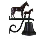 Montague Metal Products Inc. Cast Mare & Colt Bell Metal | 16.5 H x 12.5 W x 7.75 D in | Wayfair CB-1-55-NC