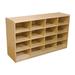 Wood Designs (16) Letter Tray Storage Unit Wood in Brown | 30 H x 48 W x 15 D in | Wayfair WD18449