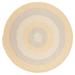 White/Yellow 48 x 0.5 in Area Rug - Colonial Mills Carousel Sun Squeeze Gold/Ivory Area Rug Polypropylene | 48 W x 0.5 D in | Wayfair OU39R048X048