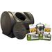 Good Ideas Compost Wizard Jr. 52.38 Gal. Tumbler Composter & Starter Kit Plastic in Brown | 23.5 H x 30 W x 22 D in | Wayfair EZCJR-STA