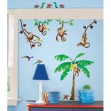 Room Mates Studio Designs Monkey Business Wall Decal Vinyl in White | 4.75 H x 10.5 W in | Wayfair RMK1676SCS