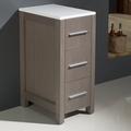 Ebern Designs Jolie 12" W x 28.13" H x 17.75" D Free-Standing Bathroom Linen Storage Cabinet Manufactured Wood in Brown | Wayfair