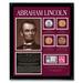 American Coin Treasures Lincoln Tribute Framed Memorabilia Metal in Brown/Red | 11.38 H x 9.38 W x 0.31 D in | Wayfair 804