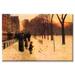 Buyenlarge Boston in Everyday Twilight Painting Print Wrapped Canvas in Black | 16 H x 24 W x 1.5 D in | Wayfair 26028-9C1624