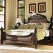 Tommy Bahama Home Royal Kahala Harbour Point Bed Wood/Wicker/Rattan in Brown | 72 H x 84 W x 91.5 D in | Wayfair 01-0537-134C