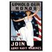 Buyenlarge Uphold Our Honor Vintage Advertisement on Wrapped Canvas in Black/Blue/Red | 30 H x 20 W x 1.5 D in | Wayfair 0-587-21534-8C2030