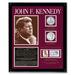 American Coin Treasures Kennedy Tribute Framed Memorabilia Metal in Brown/Red | 11.38 H x 9.38 W x 0.31 D in | Wayfair 805