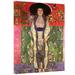 ArtWall "Adele Bloch Bauer" by Gustav Klimt Print of Painting on Canvas in Black/Green/Red | 18 H x 12 W x 2 D in | Wayfair Gklimt11-12X18-w