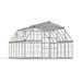 Canopia Americana 12 Ft. W x 12 Ft. D Greenhouse Aluminum/Polycarbonate Panels in Gray | 103.5 H x 143.75 W x 143 D in | Wayfair HG5212