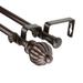 Rod Desyne Cocoa Adjustable Double Curtain Rod Metal in Brown | 1.8 H x 48 W in | Wayfair 5702-287D