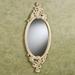 Rose Marie Oval Mirror Ivory/Gold , Ivory/Gold