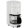 Braun automatic coffee maker Aromaster KF 47 plus for 10 cups - white