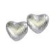 Small Chocolate Hearts - Matt Silver Foil Wrapped (Pack of 200)