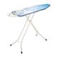 Brabantia - Ironing Board B - With Steam Iron Rest - Adjustable in Height - Non-Slip Rubber Feet - Cotton Cover with Foam Layer - Foldable - Ice Water - 124x38 cm