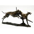 # David Geenty Bronze Sculpture - Pair Of Greyhounds Statue