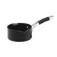 Circulon Premier Professional Milk Pan with Pouring Lips 14cm - Non Stick Milk Pan, Induction Suitable Milk Saucepan with Stainless Steel Base, Dishwasher Safe, Black