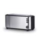 Severin 2509 Automatic 4-Slice Long Slot Toaster, 1400 W, Stainless Steel-Black Chambers Power, Silver