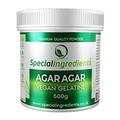 Special Ingredients Agar Agar 1kg Premium Quality Powder Vegan Gelatine, European, Suitable for Vegan's & Vegetarian's, Non GMO, Gluten Free, Recyclable Container