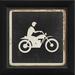 The Artwork Factory Sign Dirt Biking Framed Graphic Art Paper, Metal in Black | 8.13 H x 8.13 W x 1.13 D in | Wayfair 17947