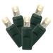 Vickerman 31357 - 100 Light 50' Green Wire Warm White LED Wide Angle Miniature Christmas Light String Set with 6" Spacing (X6G6101PBG)