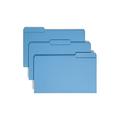 Smead Colored File Folder, 1/3-Cut Tab, Legal Size, Blue, 100 per Box (17043)