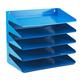 Avery 380 x 230 x 335 mm 5-Tier Steel Letter Rack - Blue