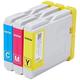 Brother LC-1000C/LC-1000M/LC-1000Y Inkjet Cartridge, Cyan/Magenta/Yellow, Multi-Pack, Standard Yield, Includes 3 x Inkjet Cartridges, Brother Genuine Supplies