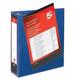 5 Star Presentation Ring Binder PVC 4 D-Ring 65mm Size A4 Blue [Pack 10]