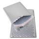 EPOSGEAR 100 Silver Shiny Metallic Foil Bubble Padded Bag Mailing Envelopes - Perfect for Marketing, Promotions or and Alternative to Gift wrap (A5 / C5 (DVD) - 250mm x 180mm)