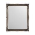 2" Silver Shabby Chic Style Swept wall mirror 24" x 20" Overall Size