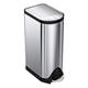 simplehuman CW1824 30L Slim Butterfly Kitchen Pedal Bin, Strong Steel Pedal, Silent Soft Close Lid, Stay-Open Lid, Non-Skid Base, Fingerprint-Proof, Inner Bucket, Brushed Stainless Steel