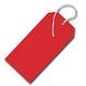 1000 RED COLOURED LABEL TAGS LUGGAGE CARD 240GSM 120 X 60MM