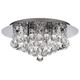 Marco Tielle Hannah 4 Light Ceiling Chandelier in Chrome Clear