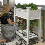 Vita Vinyl Raised Tomato Planter in White | 53.38 H x 36 W x 24 D in | Wayfair VA68217