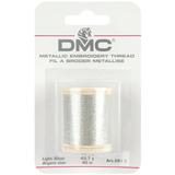 DMC Metallic Embroidery Thread 43.7yd Light Silver