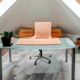 Floortex® Cleartex Unomat Anti-Slip Lipped Chair Mat Hard Floors & Carpet Tiles in White/Black | 47 W x 35 D in | Wayfair FC128920LRA