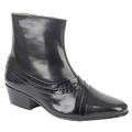 INSIDE ZIP ANKLE BOOT - Black/Reptile - size M6