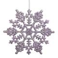 Vickerman 23565 - 6.25" Lavender Glitter Snowflake Christmas Tree Ornament (12 pack) (M101536)