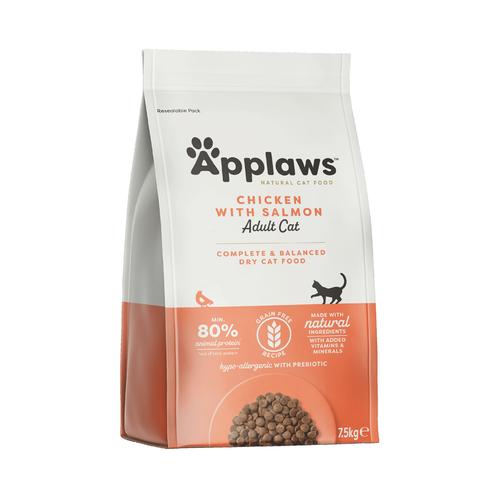 2x7.5kg Chicken & Salmon Applaws Dry Cat Food