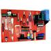 Wall Control Pegboard Standard Tool Storage 32" H x 48" W Kit Metal in Red/Black | 32 H x 48 W x 9 D in | Wayfair 30-WRK-400 RB