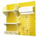 Wall Control Hobby Craft Pegboard Organizer Storage Kit, Metal in Yellow | 32 H x 32 W x 9 D in | Wayfair 30-CC-200 YW