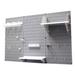 Wall Control Pegboard Standard Tool Storage 32" H x 48" W Kit Metal in Gray | 32 H x 48 W x 9 D in | Wayfair 30-WRK-400 GW