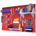 Wall Control Pegboard Standard Tool Storage 32" H x 48" W Kit Metal in Red/White | 32 H x 48 W x 9 D in | Wayfair 30-WRK-400 RW