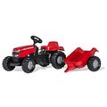 rolly toys | rollyKid Massey Ferguson | Kids Pedal Tractor with Loader and Trailer | 012305, Rot / Schwarz