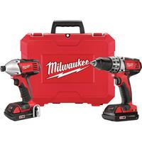 Milwaukee 18-Volt Compact Drill and Impact Driver Combo Kit (2691-22)