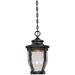 Merrimack 17 1/2" High Black LED Hanging Outdoor Light