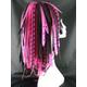 CyberloxShop Neon PinkWeb Cyberlox Falls Pink Black Cyber Clubwear Dreads Goth Extensions