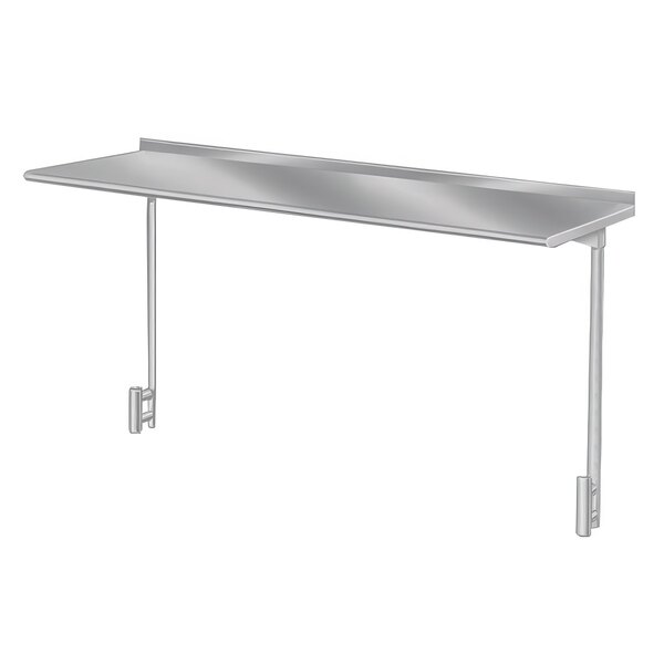 Advance Tabco PT-18S-120 Smart Fabrication 18" x 120" Splash Mount Stainless Steel Shelf
