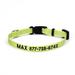 Nylon Adjustable Personalized Dog Collar in Lime, 1" Width, X-Large/XX-Large, Green