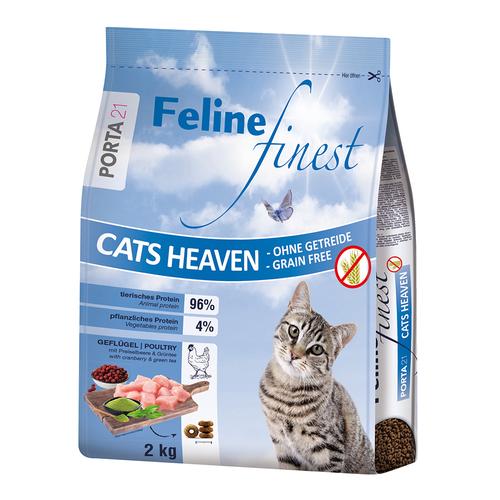 2kg Feline Finest Cats Heaven Porta 21 Katzenfutter trocken
